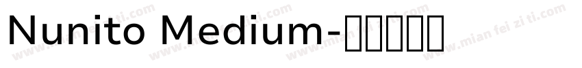 Nunito Medium字体转换